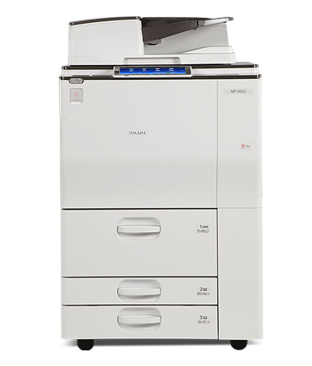 Ricoh MP C6503 Color Laser Multifunction Printer Copier Scanner Facsimile for Sale by Absolute Toner