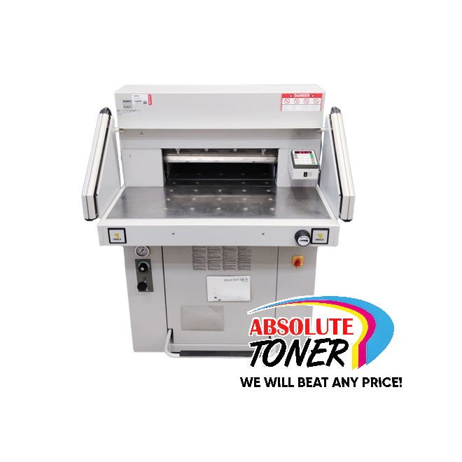 Absolute Toner $156.63/month Programmable Hydraulic Paper Cutter Guillotine EBA 551-06 w/ Photocell, Light cutting Beem and Foot Pedal Paper Cutters