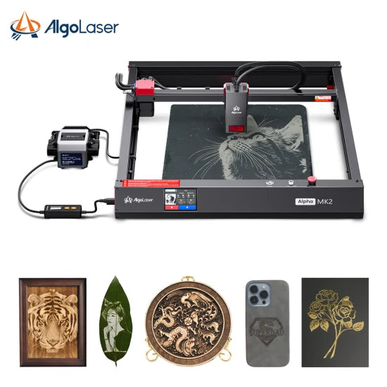 Absolute Toner SUPER EASY TO USE Engraving Machines Algolaser Alpha MK2 20W High Quality Diode Laser for Metal and Non-Metal Materials