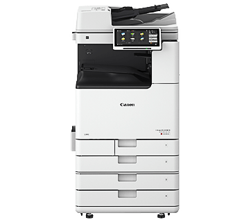 Absolute Toner $75/Month Canon ImageRUNNER ADVANCE DX C3725i 25ppm Multifunction Color Copier Printer Scanner with 2 Paper Trays and Cabinet Printers/Copiers