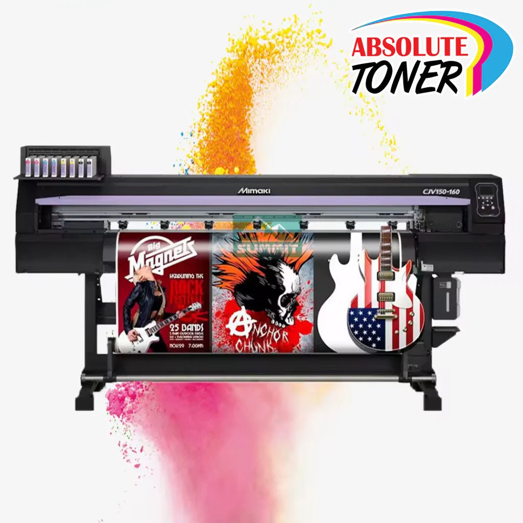 Absolute Toner $269/month 64" Brand New Mimaki (WITH VIVID ORANGE) OPTIONAL WHITE/SILVER CJV150-160 64 Inches Commercial Large Format Printer and Cutting Plotter Print and Cut Plotters