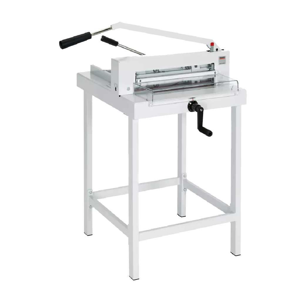 Absolute Toner $100/Month Brand New MBM CU0450L Triumph 4305 16.8" Inch Tabletop Manual Paper Cutter, Includes includes CU0450L Cutter, CU0409L Holder, AC0687 Cutting Knife and AC0695 Cutting Sticks Paper Cutters