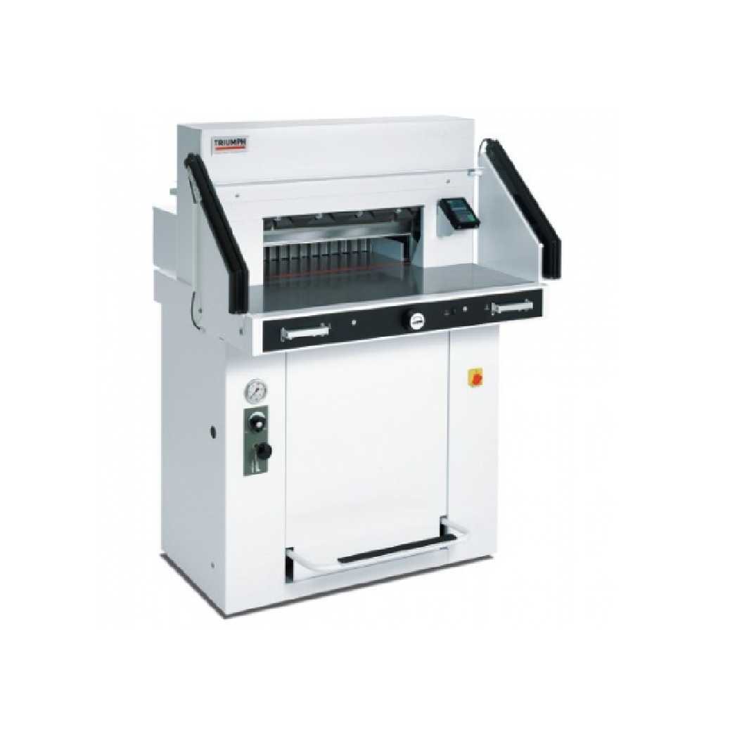 $825/Month Brand New MBM VRCut Ready Triumph 5560LT 21-5/8" Programmable Hydraulic Paper Cutter With Air Tables - CU0497V