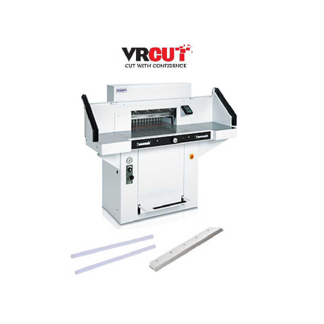 $865/Month Brand New MBM VRCut Ready Triumph 5560LT 21-5/8" Programmable Hydraulic Paper Cutter With Air Tables - CU0497VP