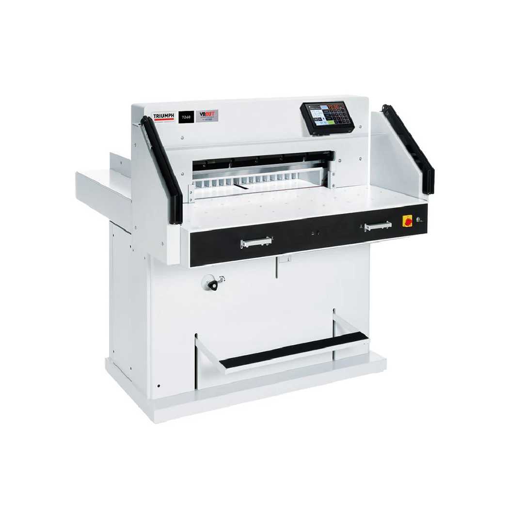 $970/Month Brand New MBM VRCut Ready Triumph 7260 28" Inch Programmable Hydraulic Paper Cutter - CU0494V