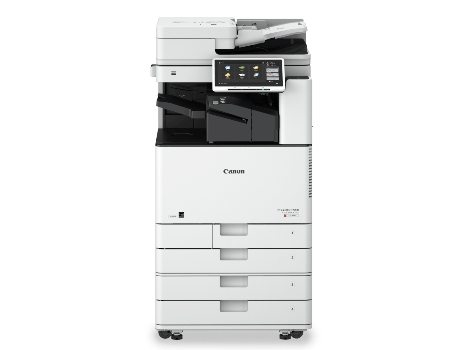 Absolute Toner $89/Month New Demo Unit Canon ImageRUNNER ADVANCE DX C3725i 25ppm Multifunction Color Copier Printer Scanner with 2 Paper Trays and Cabinet Printers/Copiers