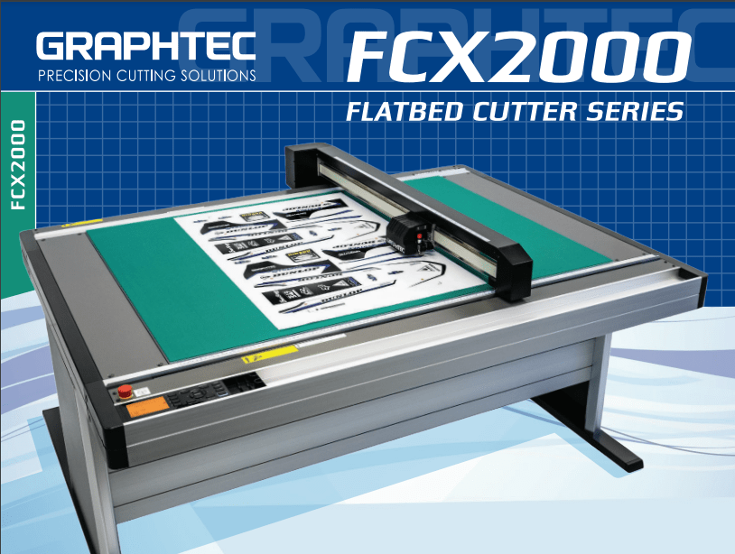 Absolute Toner NEW Graphtec FCX2000-60VC 24"x36" Flatbed Cutting Plotter with Vacuum Suction Media Hold Down Print and Cut Plotters