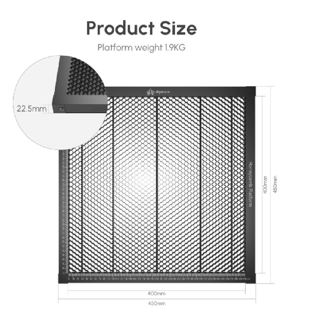 Absolute Toner Brand New AlgoLaser 400mm*400mm Honeycomb Platform Multifunctional Accessory Designed To Safeguard Work