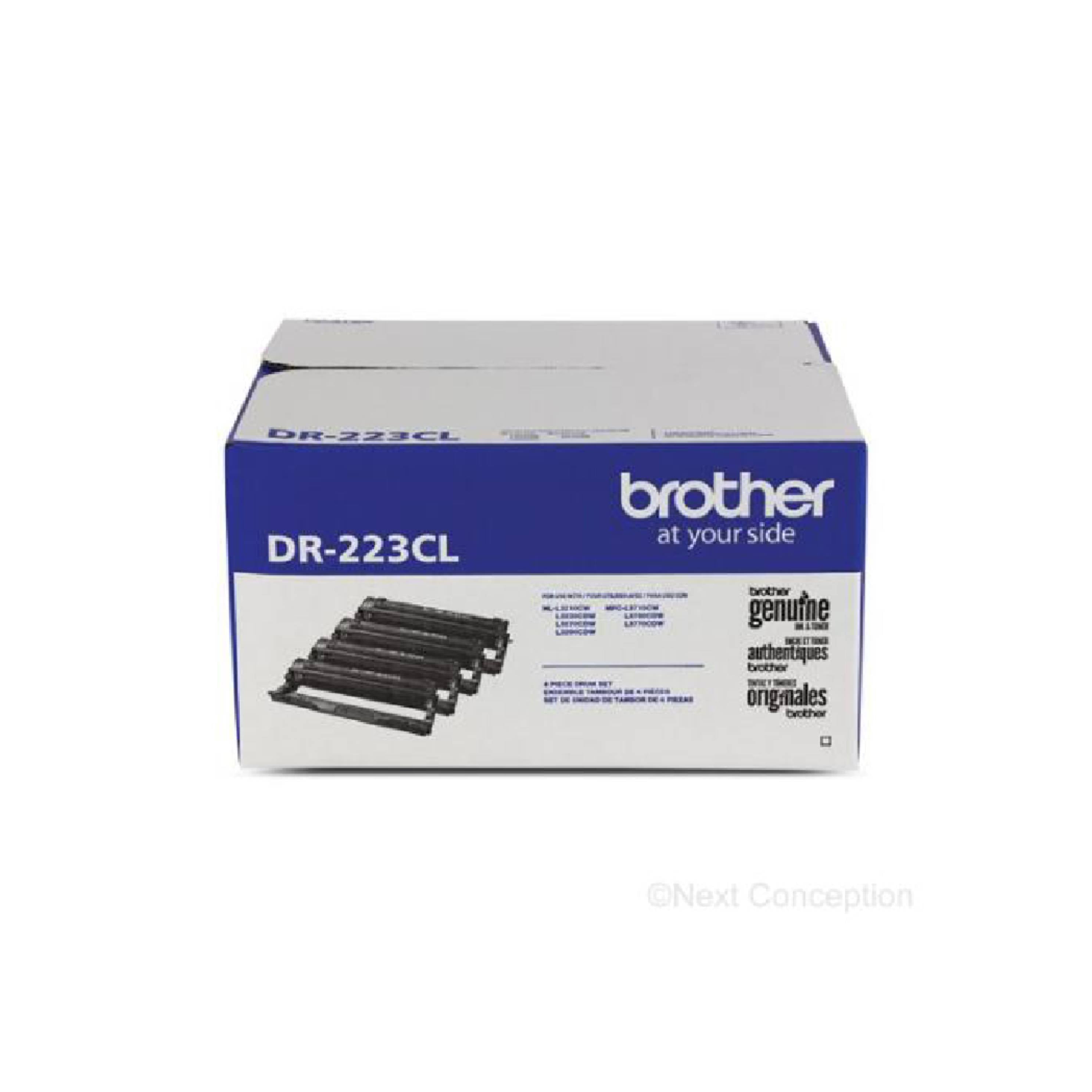 Absolute Toner Brother DR223CL Original Genuine OEM Combo Image Drum Toner Cartridge used with HL L3210 L3230CDW L3270CDW L3290CDW / MFC L3710CW L3750CDW L3770CDW / DCP-L3510CDW L3550CDW Original Brother Cartridges