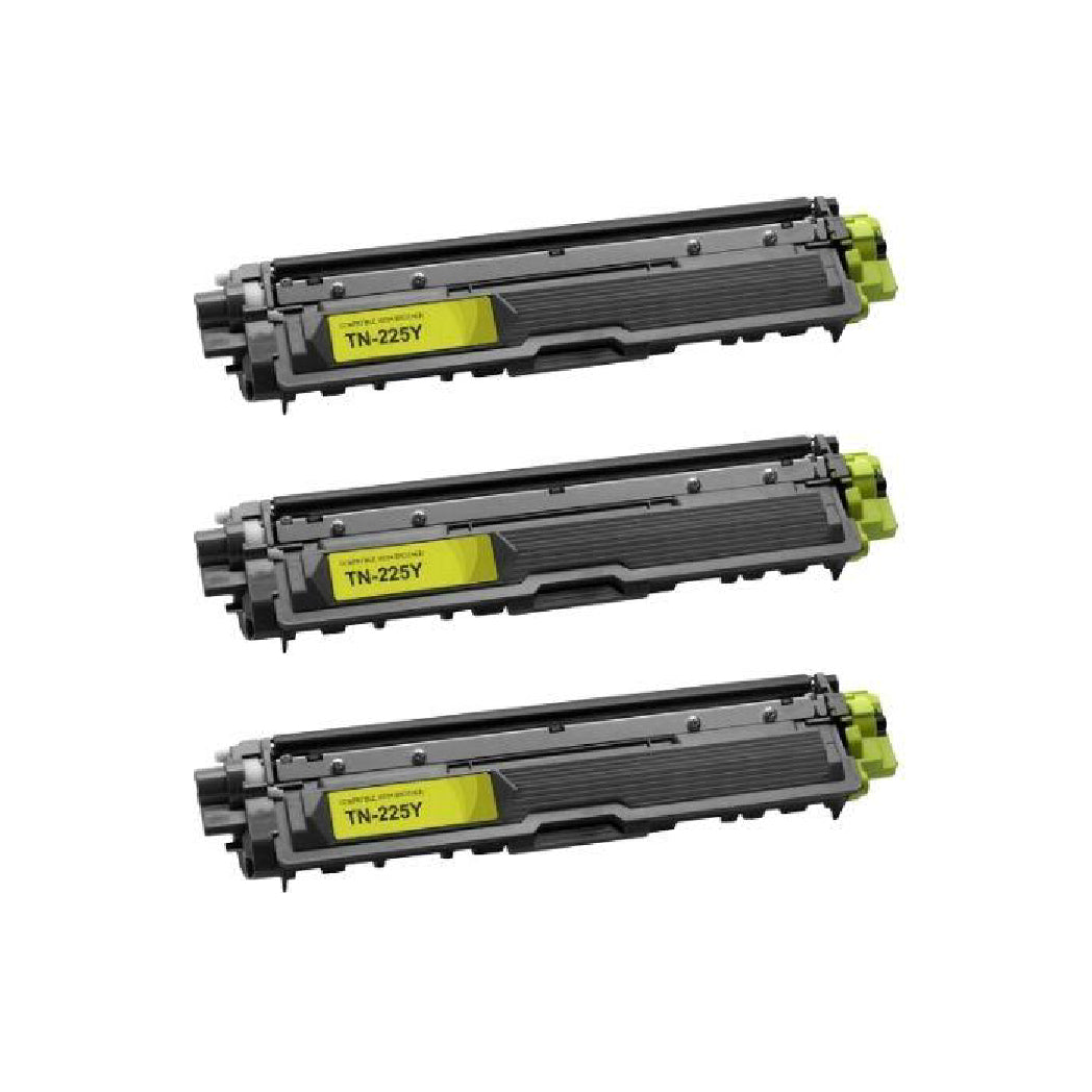 Compatible Yellow Toner Cartridge For Brother TN-225 TN225Y Use with Brother MFC-9130CW HL-3170CDW MFC-9330CDW MFC-9340CDW HL-3140CW HLL3170CDW MFC-9140CDN Printer (High Yield Of TN-221)