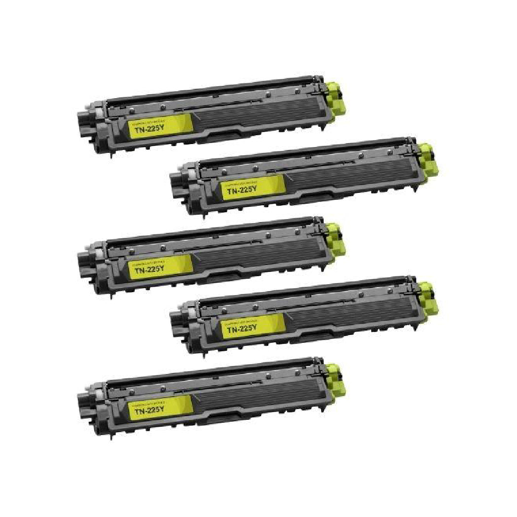 Compatible Yellow Toner Cartridge For Brother TN-225 TN225Y Use with Brother MFC-9130CW HL-3170CDW MFC-9330CDW MFC-9340CDW HL-3140CW HLL3170CDW MFC-9140CDN Printer (High Yield Of TN-221)