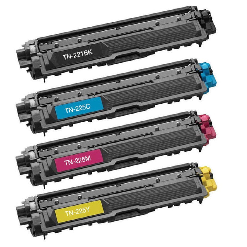 Absolute Toner Compatible Color Combo Toner Cartridge For Brother TN-221(TN225) Use with Brother MFC-9130CW HL-3170CDW MFC-9330CDW MFC-9340CDW HL-3140CW HLL3170CDW MFC-9140CDN Printer Brother Toner Cartridges