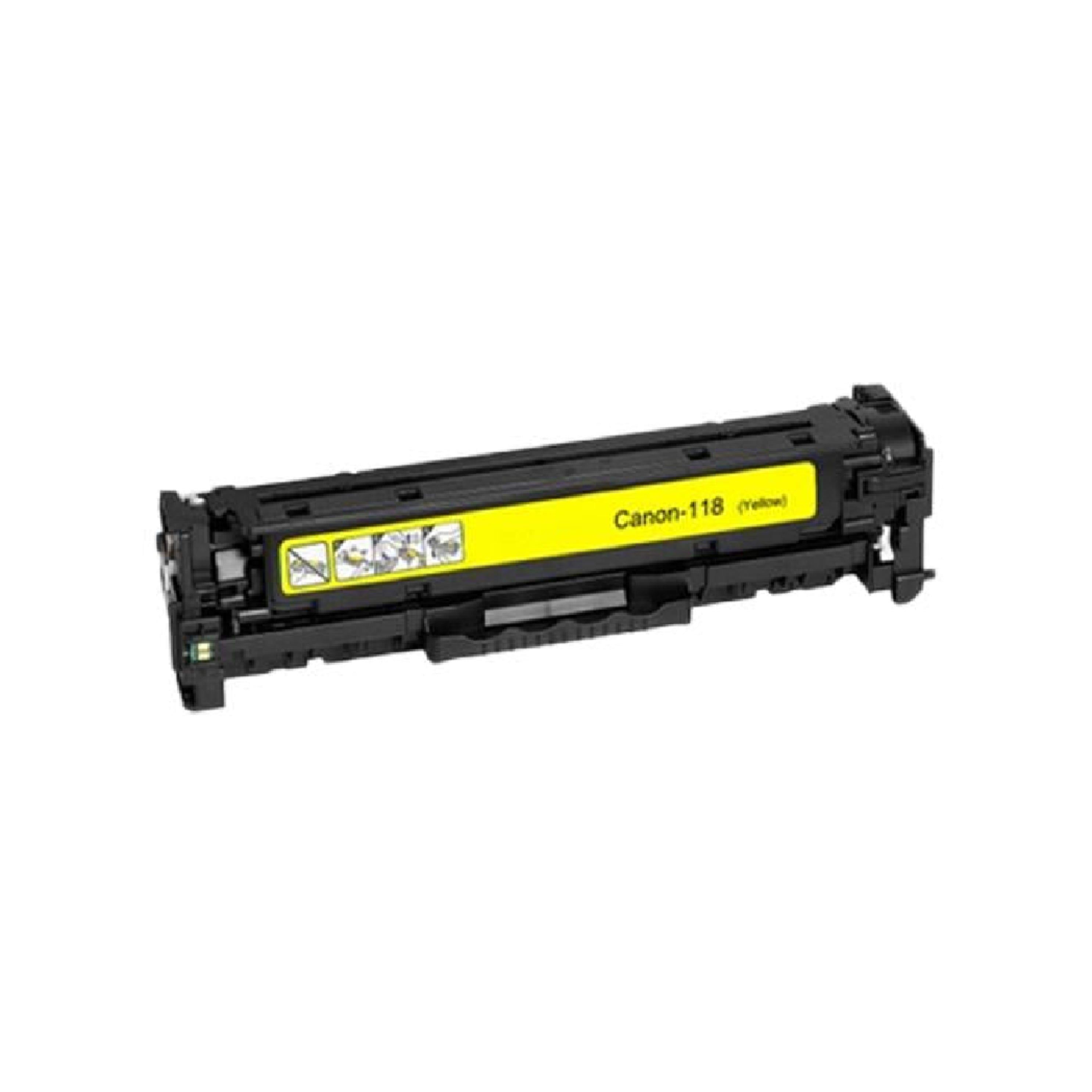 Absolute Toner Compatible Toner Cartridge For Canon 118 Yellow | Absolute Toner for Canon Color imageCLASS MF8580Cdw MF8380Cdw MF8350Cdn MF722Cdw MF726Cdw MF727Cdw MF729Cdw LBP7200C LBP7200Cd Canon Toner Cartridges