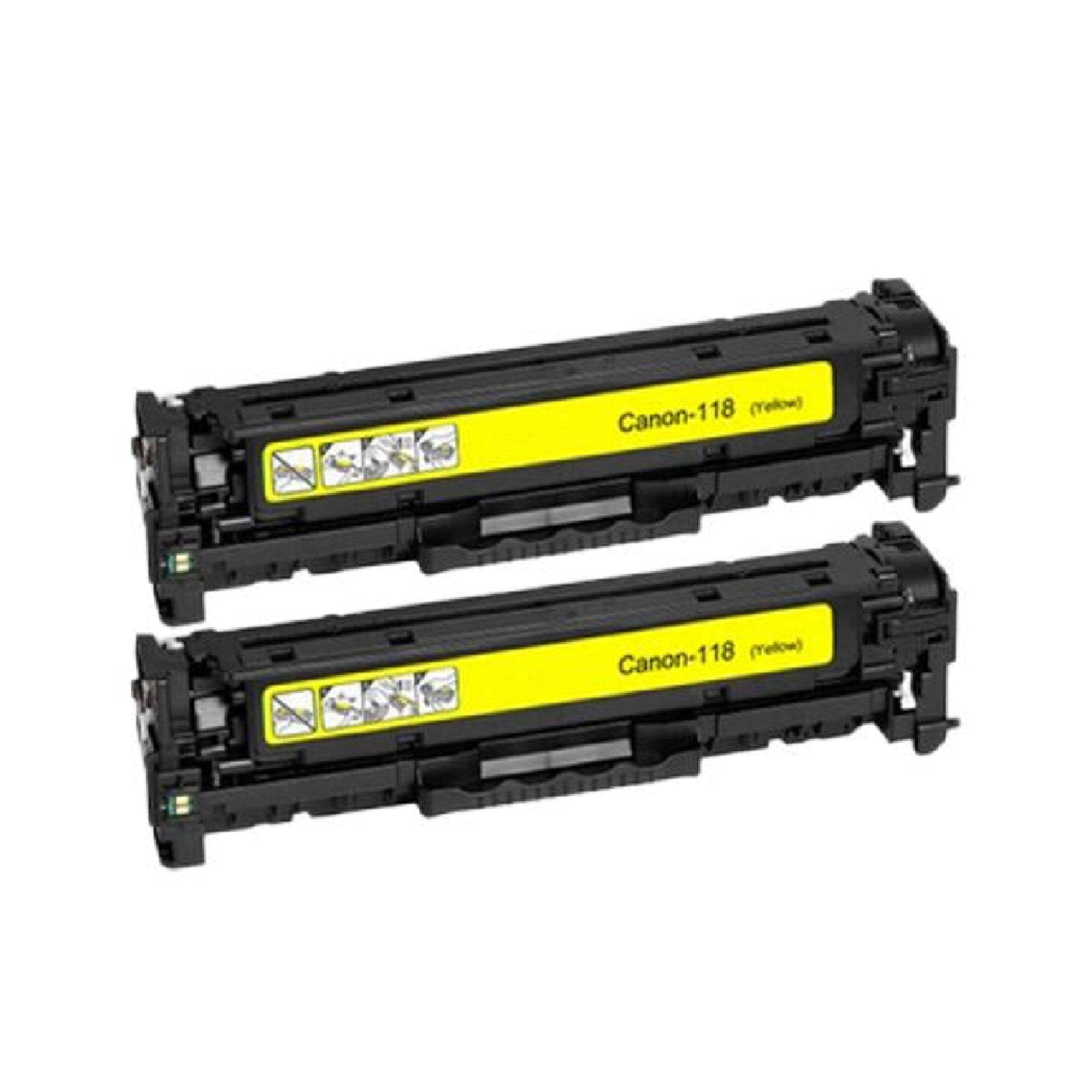 Absolute Toner Compatible Toner Cartridge For Canon 118 Yellow | Absolute Toner for Canon Color imageCLASS MF8580Cdw MF8380Cdw MF8350Cdn MF722Cdw MF726Cdw MF727Cdw MF729Cdw LBP7200C LBP7200Cd Canon Toner Cartridges