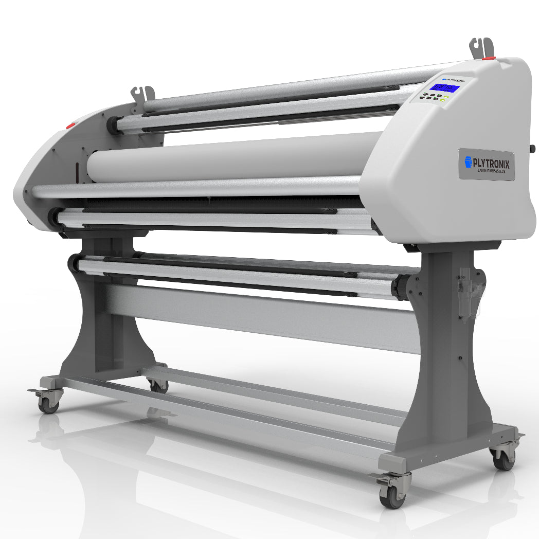 Absolute Toner Auto High-Speed Cold/Hot Laminator PLYTRONIX AT-SE1600 63'' Wide Format, Dual-Mode Lamination, Professional Laminating Machine for Graphics, Banners, Signs, and More - Precision & Efficiency Laminator