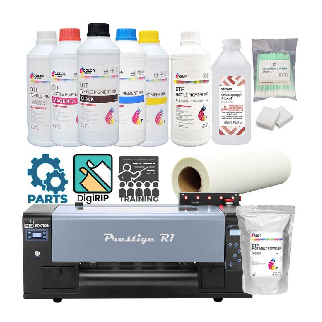 Absolute Toner $135/Month DTF STATION Prestige R1 13" Inch A3+ DTF (Direct-to-Film) Printer Bundle With Universal DTF Film DTF printer