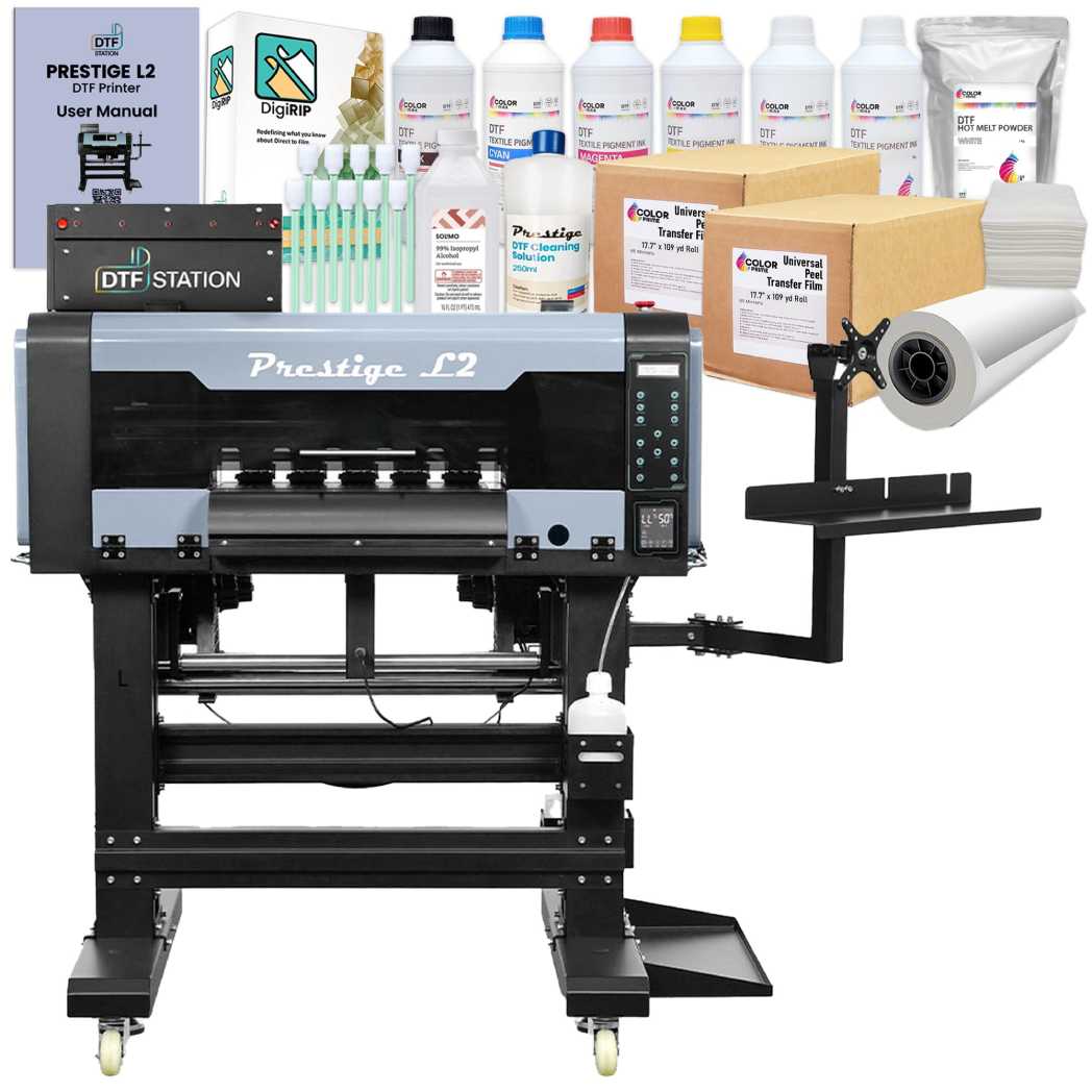 Absolute Toner $395/Month New DTF Station Prestige L2 DTF 16" Inch Roll Printer With Auto-Cleaning And White Ink Management System DTF printer