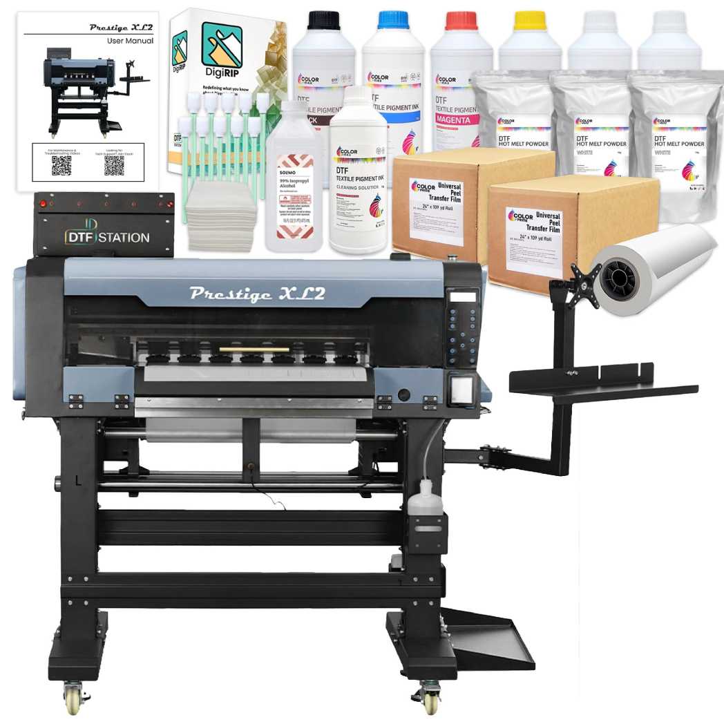 Absolute Toner $555/Month New Prestige XL2 DTF 24" Inch Roll Printer With Auto-Cleaning And White Ink Management System DTF printer