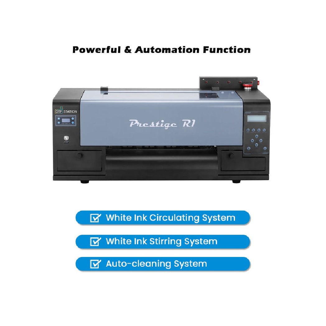 Absolute Toner New DTF STATION Prestige R1 13" Inch A3+ DTF (Direct-to-Film) Printer With Miro 13 DTF Powder Shaker and Dryer Bundle DTF printer