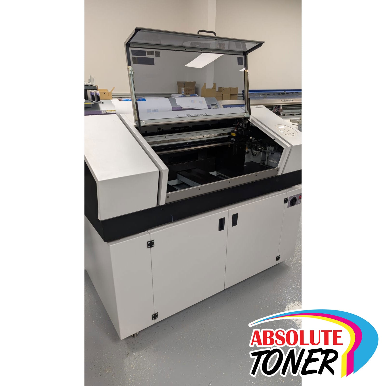 Absolute Toner $395/Month Roland LEF2-300 VesaUV 30” Flatbed Gloss UV Printer Other Machines