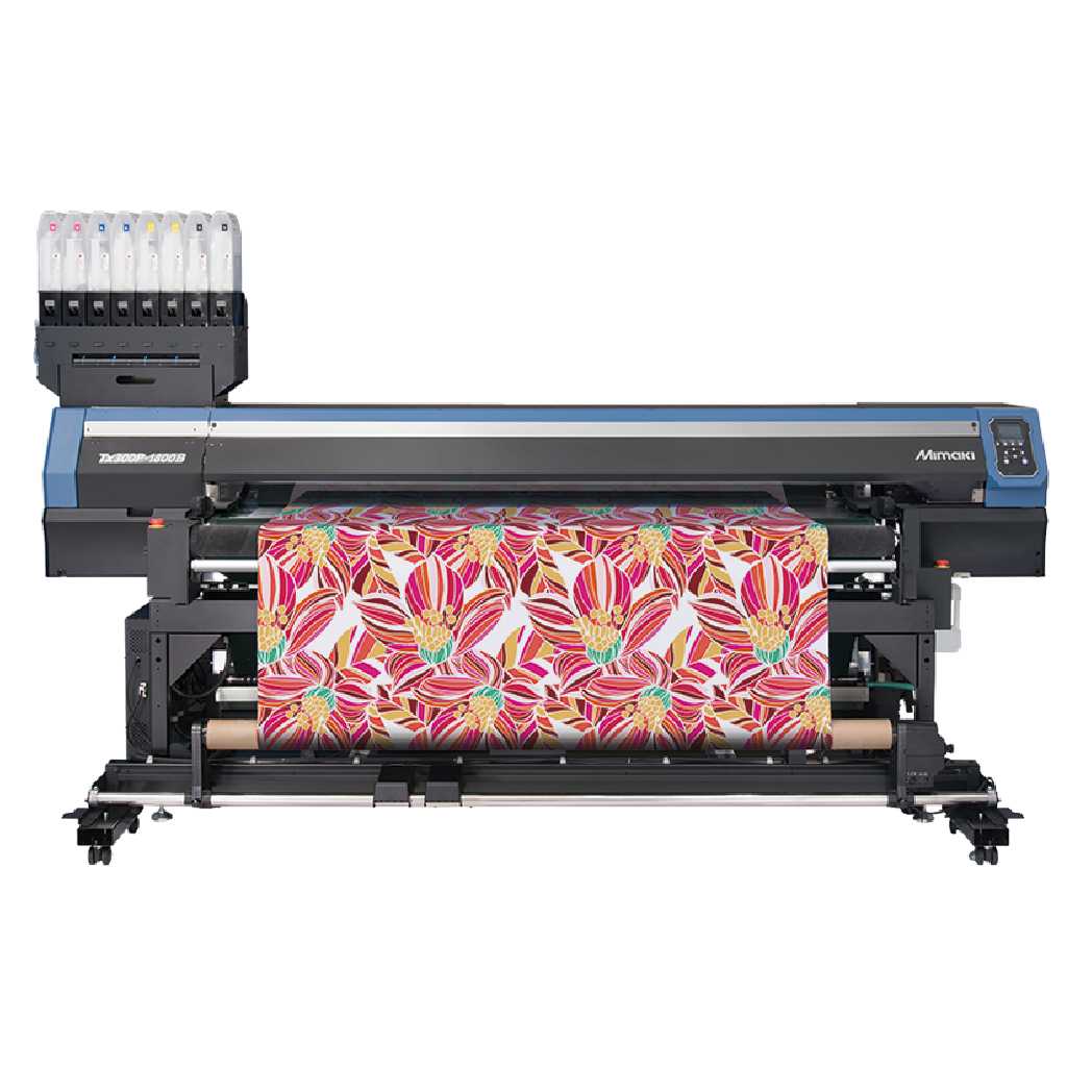 Absolute Toner Brand New Mimaki Tx300P-1800B 74.8" (Media) Wide Format Belt Drive Direct-To-Fabric Textile Inkjet Printer Print and Cut Plotters