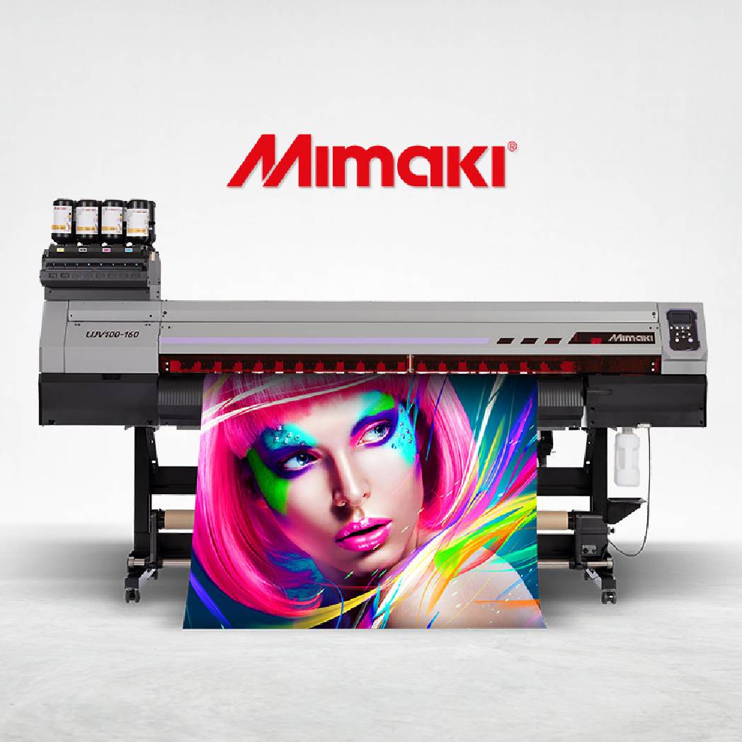 Absolute Toner Brand New Mimaki UJV100-160 64" Inch UV-LED Roll to Roll Inkjet Printer With Dot Adjustment System (DAS) Printers/Copiers