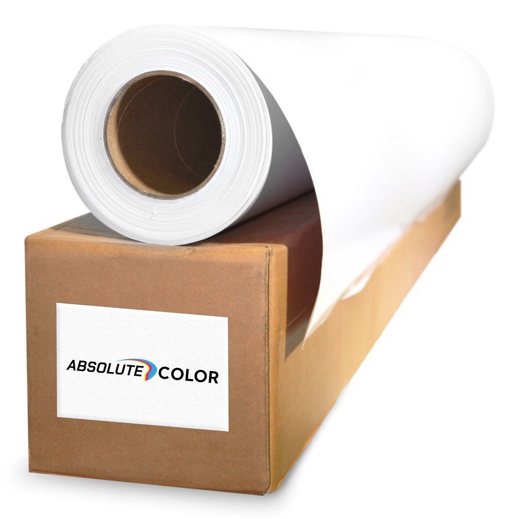 Absolute Toner 54" Vinyl Roll Achromatic Snow-White Permanent Adhesive 54"x150ft Printable MATTE Finish Vinyl Roll vinyl roll