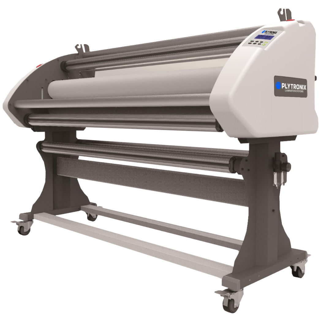 Absolute Toner Auto High-Speed Cold/Hot Laminator PLYTRONIX 1600DA - 63'' Wide Format, Dual-Mode Lamination, Professional Laminating Machine for Graphics, Banners, Signs, and More - Precision & Efficiency Laminator