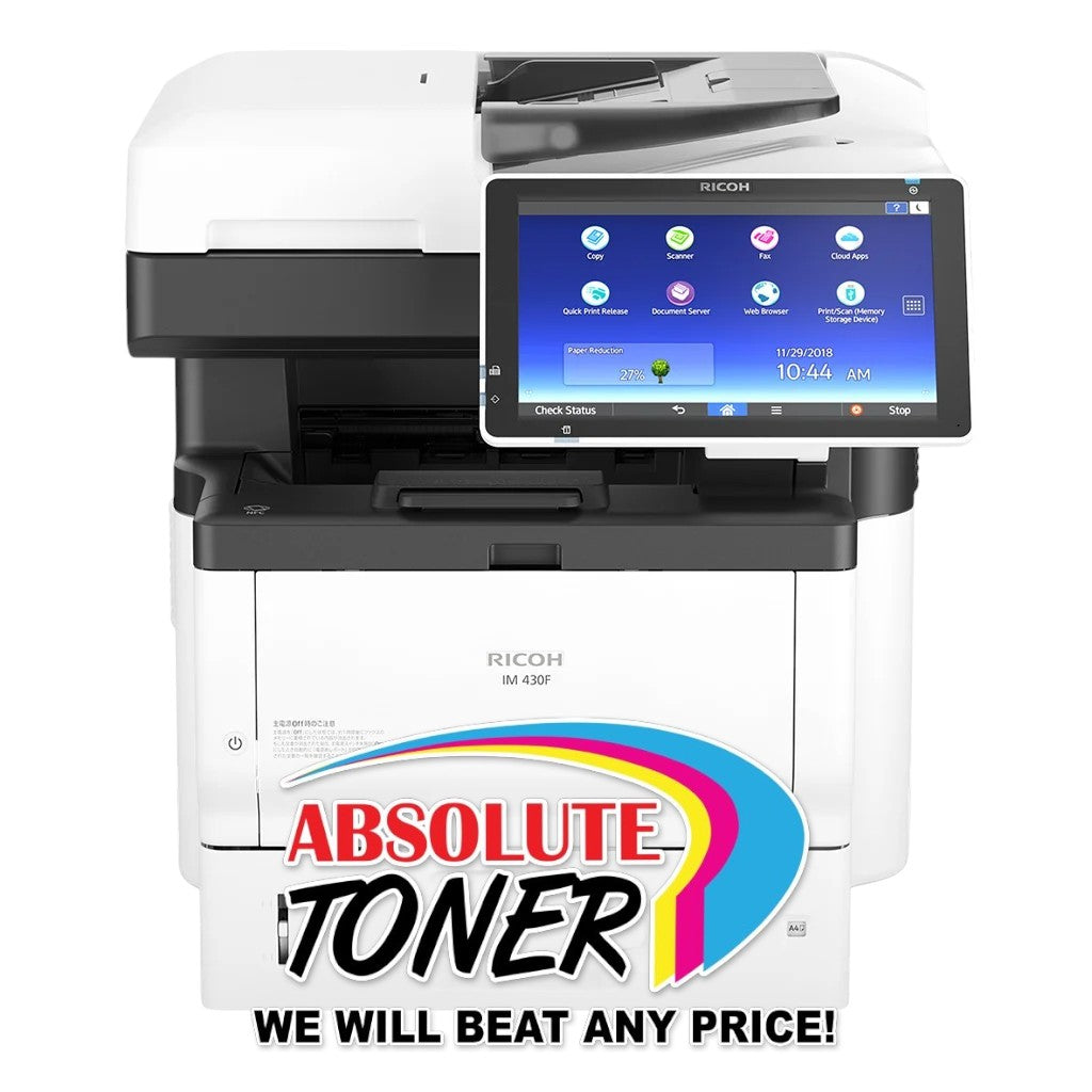 Absolute Toner $25/month RICOH IM 430F Black and White Multifunction Printer Printers/Copiers