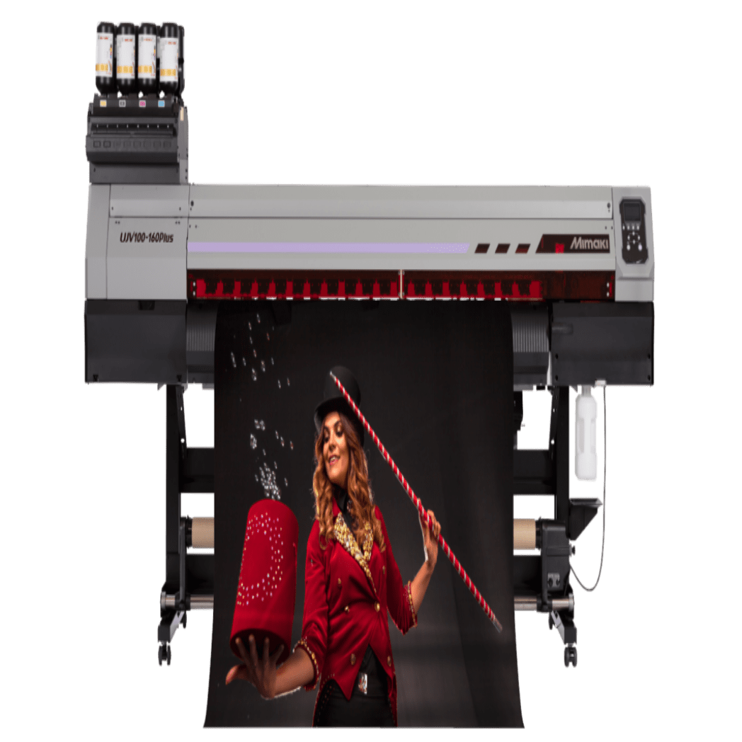 Absolute Toner Brand New Mimaki UJV100-160Plus UV-LED Roll to Roll Inkjet Printer With Dot Adjustment System (DAS) Printers/Copiers