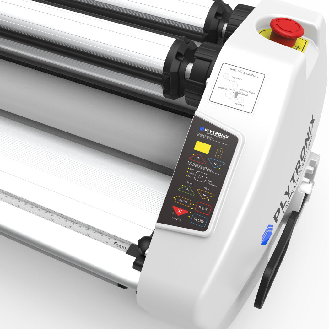 Absolute Toner PLYTRONIX AT-650DL Automatic Cold & Hot Roll Laminating Machine – Versatile, High-Speed Laminator for Professional Finishes, Suitable for Offices, Schools, and Print Shops, Easy Operation & Durable Design Laminator