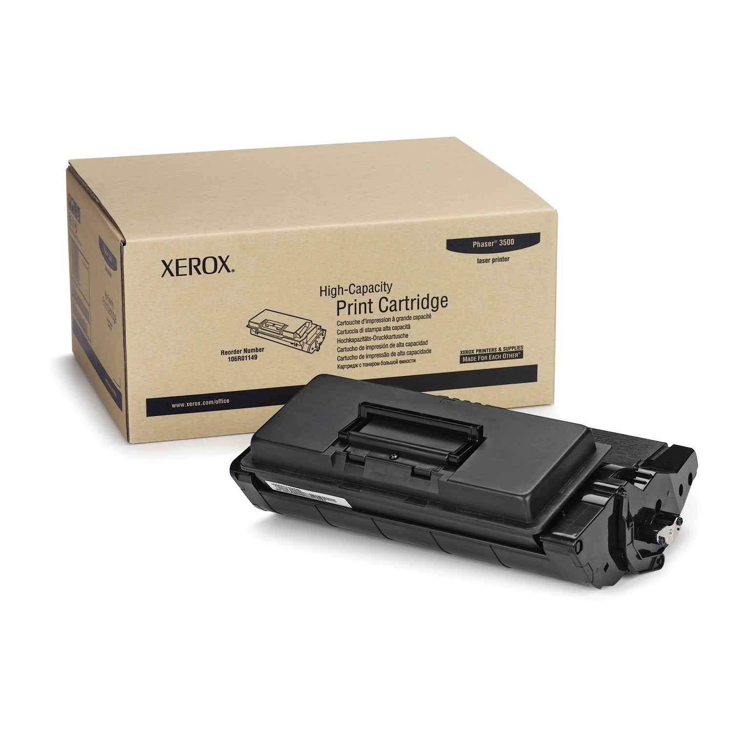 Absolute Toner Xerox Phaser 3500 High Capacity Original Genuine OEM Toner Cartridge 106R01149 Original Xerox Cartridges