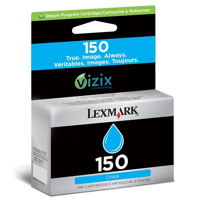 Absolute Toner Lexmark 150XL Cyan Original Genuine OEM Ink Cartridge High Yield | 14N1642 Lexmark Ink Cartridges