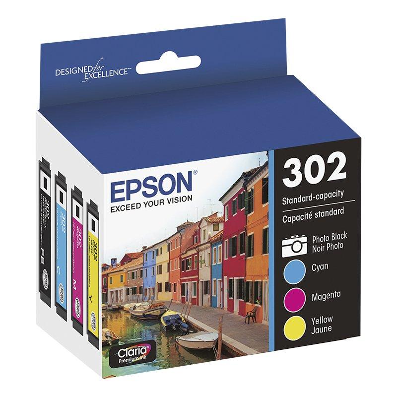 Absolute Toner T302520S EPSON T302 Claria Multipack (CMYPhK) Inks Standard Epson Ink Cartridges