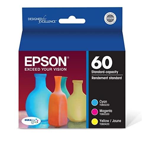 Absolute Toner Epson T060520S Original Genuine OEM DuraBrite Ultra Combo Ink Cartridge Original Epson Cartridges