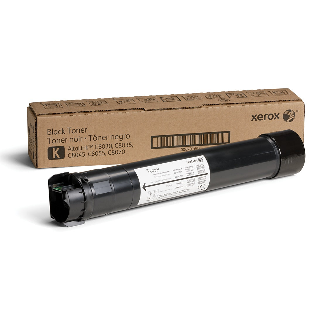 Absolute Toner Xerox Genuine 006R01697 Black Toner Cartridge (26,000 Page Yield) - Work With AltaLink C8030/C8035/C8045/C8055/C8070 Original Xerox Cartridges