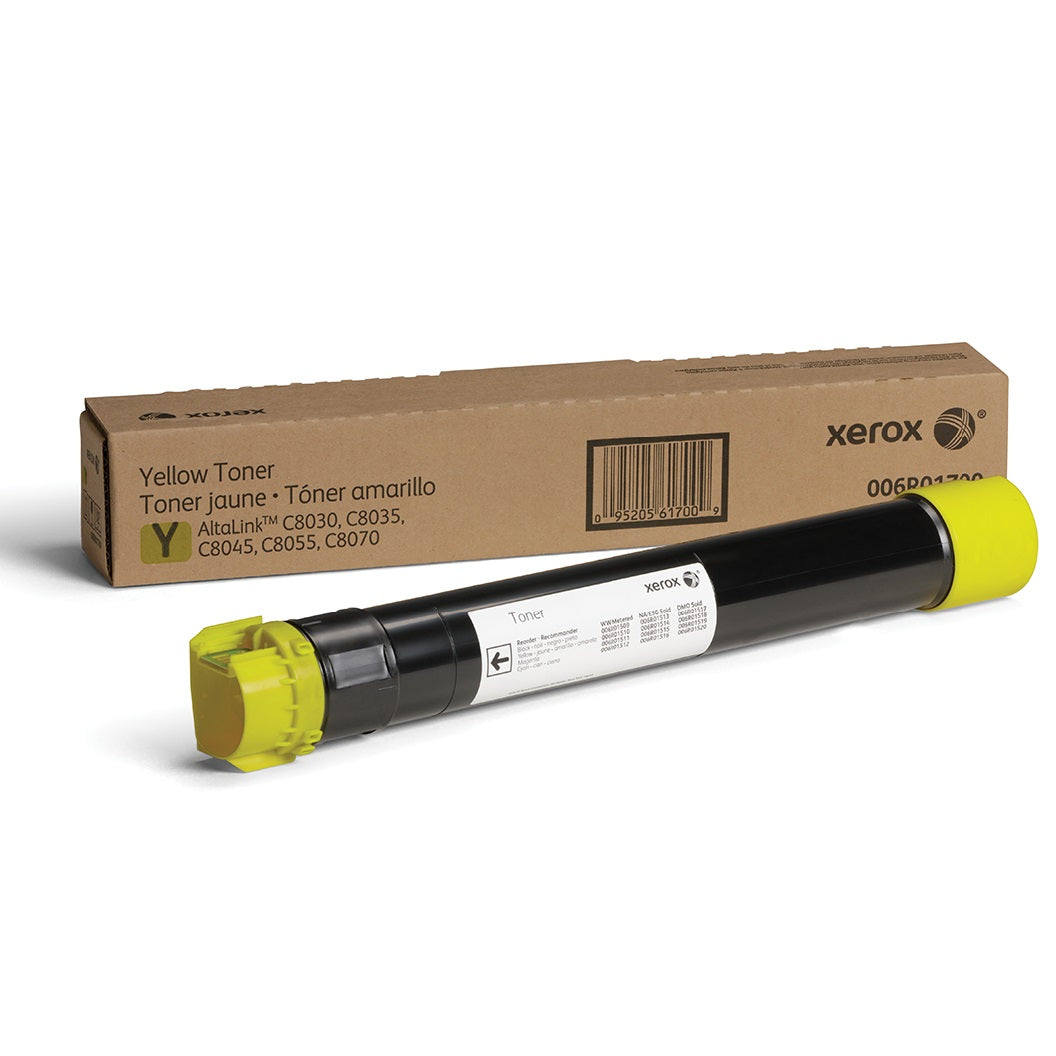 Absolute Toner Xerox Genuine 006R01700 Yellow Toner Cartridge (15,000 Pages) - Work With AltaLink C8030/C8035/C8045/C8055/C8070 Original Xerox Cartridges