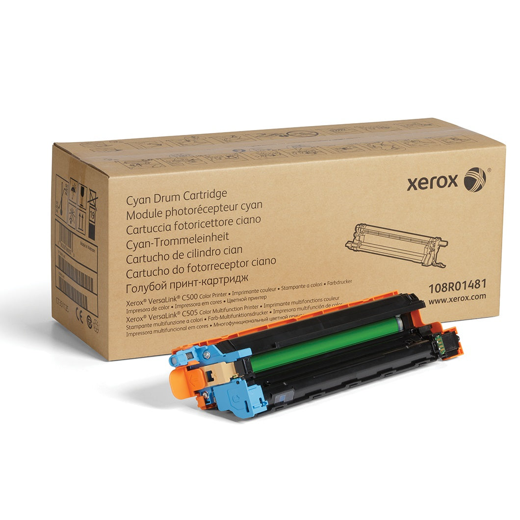 Absolute Toner Xerox Genuine 108R01481 Cyan Drum Cartridge For Use In Versalink C500/C505 Toner Original Xerox Cartridges