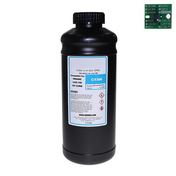 Absolute Toner Replacement Ink for Mimaki LUS-150 UV Curable 1 Liter MIMAKI Cartridges