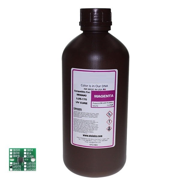 Absolute Toner Replacement Ink for Mimaki LUS-170 UV Curable 1 Liter MIMAKI Cartridges