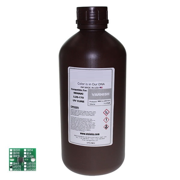 Absolute Toner Replacement Ink for Mimaki LUS-170 UV Curable 1 Liter MIMAKI Cartridges