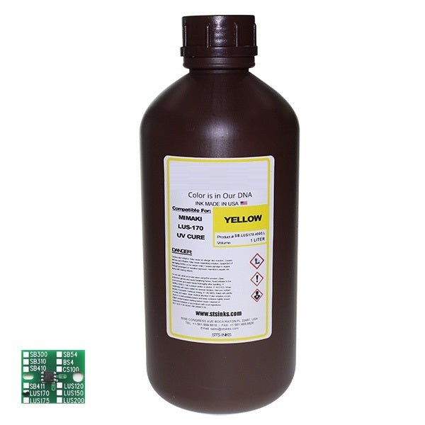 Absolute Toner Replacement Ink for Mimaki LUS-170 UV Curable 1 Liter MIMAKI Cartridges